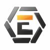 E Letter Hexagon Logo