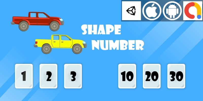 Shape Number Unity Kids Math Game With Admob