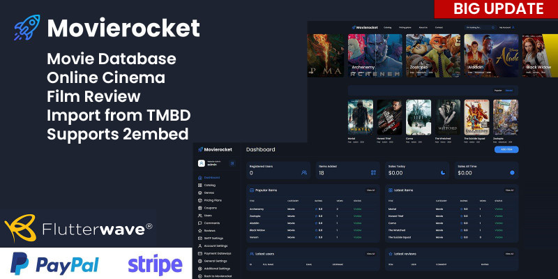 Movierocket - Online Movie Database PHP Script