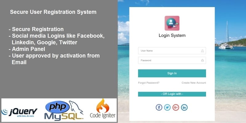 Secure User Registration System with Social Login