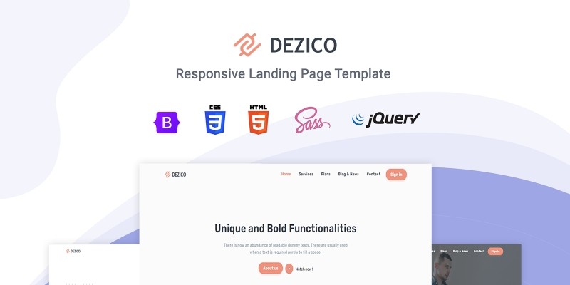  Dezico - Bootstrap 5 Landing page Template