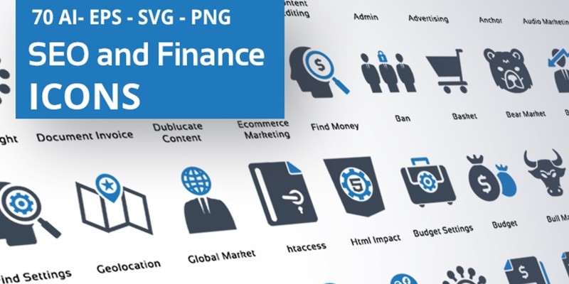 Finance And SEO Icons