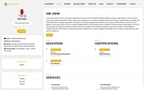 Opened CV - Advanced Social Profile CV And Resume Screenshot 11