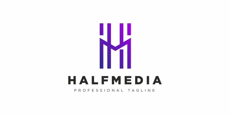 H Letter Media Logo