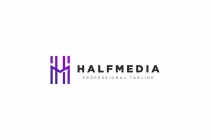 H Letter Media Logo Screenshot 3