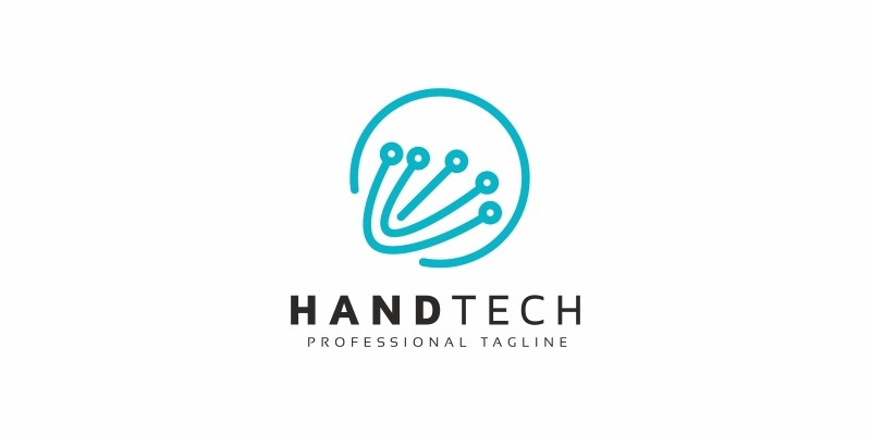 Hand Tech Logo