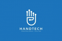 Hand Tech Modern Logo Screenshot 2