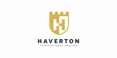 H Letter Shield Logo