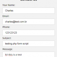 PHP Form Script - Contact Us