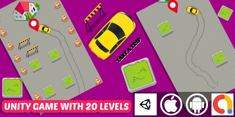 Take A Trip Unity Car Puzzle Game With 20 Levels