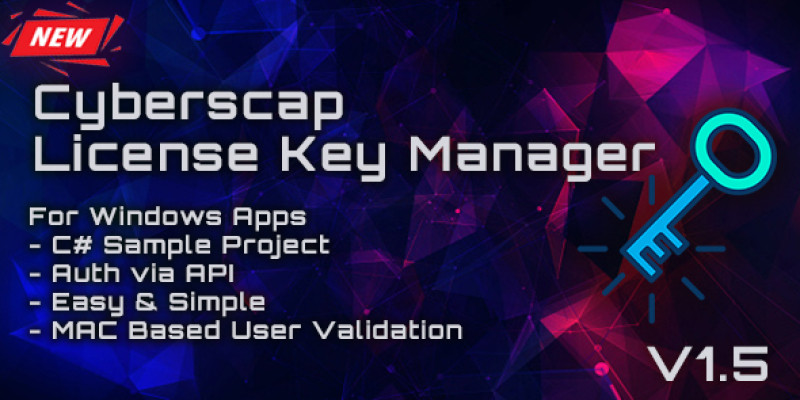 Cyberscap License Key Manager Web Application