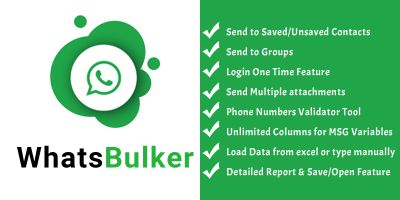 WhatsBulker - Whatsapp Bulk Messages Sender C#