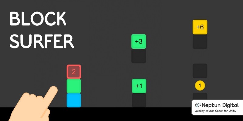 Block Surfer - 2D Game Template for Unity