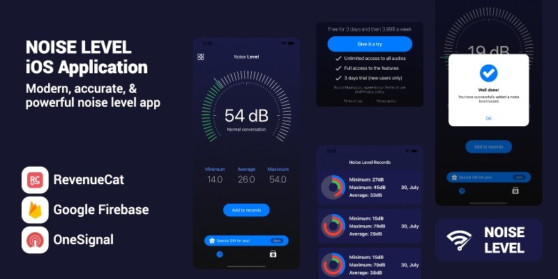 Noise Level - iOS Application