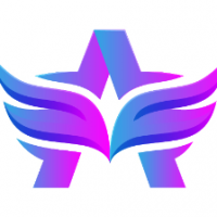 Letter A Angel Logo Design