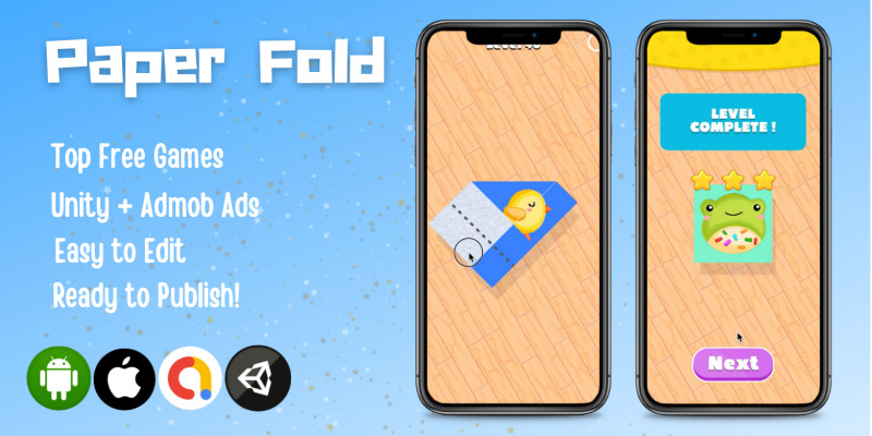 Paper Fold - Hyper Casual Unity Game