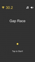 Gap Race - 2D Arcade Game Template for Unity Screenshot 1