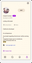 ClubHome - Clubhouse Redefined with Admob ads Screenshot 13
