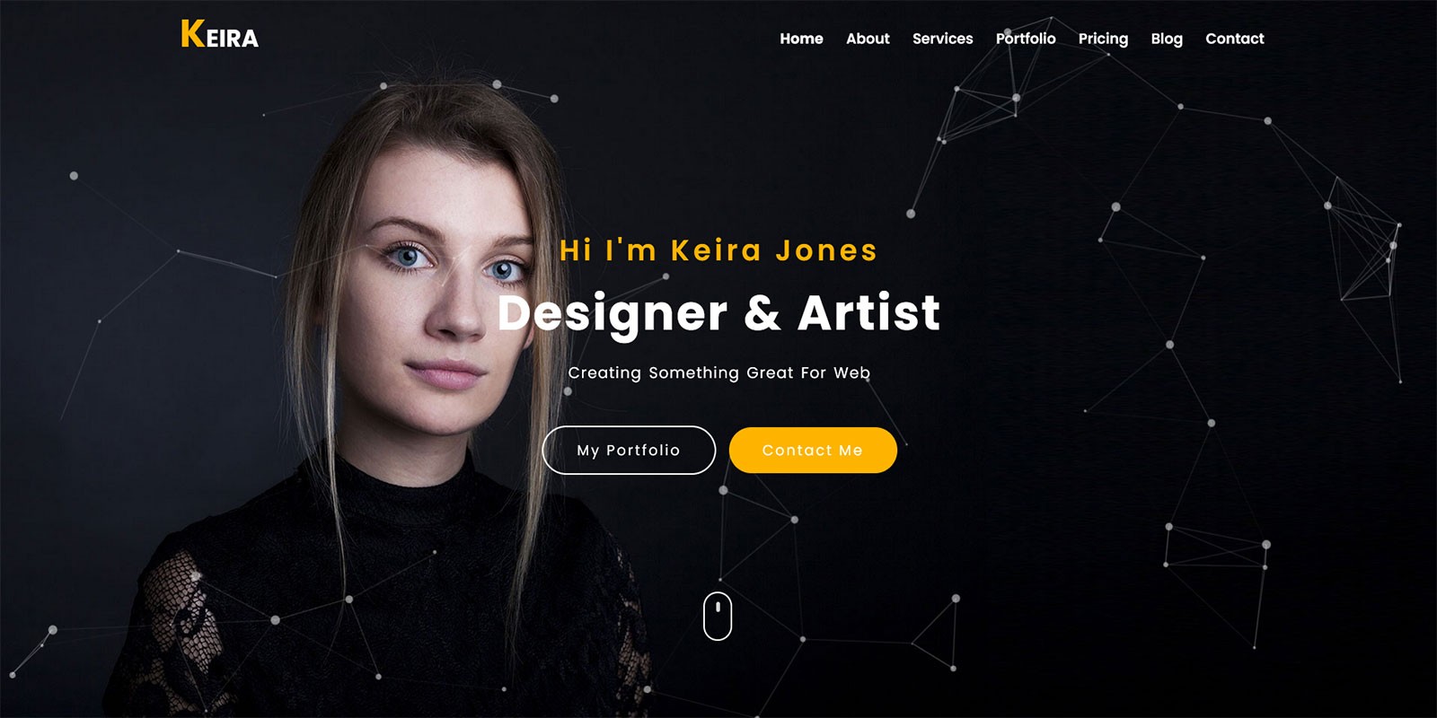 Keira - Personal Portfolio HTML Template by MouriTheme | Codester