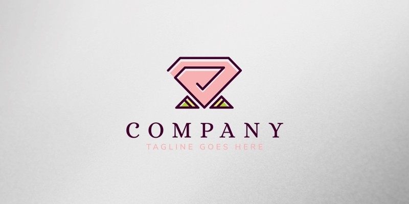 Diamond Rose Logo Template