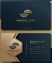 Creative Geomec Modern Business Card Template Screenshot 1