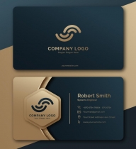 Creative Geomec Modern Business Card Template Screenshot 2