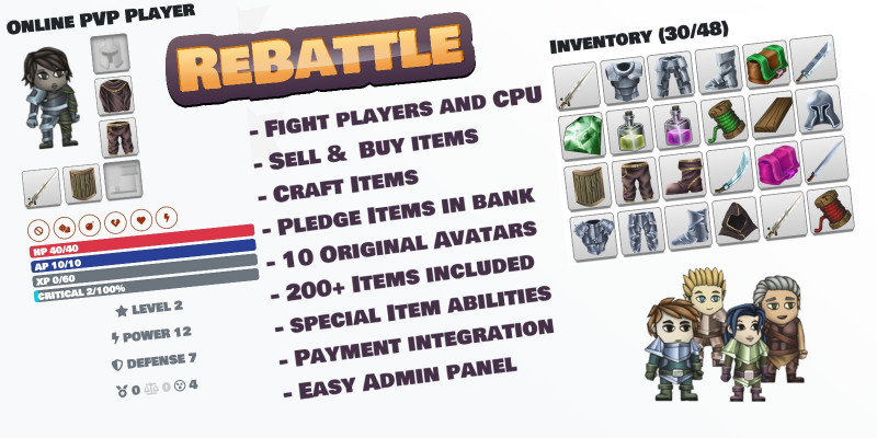 ReBattle - Online PVP Browser Game PHP