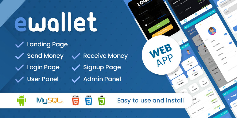 eWallet Android Web App