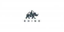 Rhino Rock Vector Logo Design  Screenshot 2