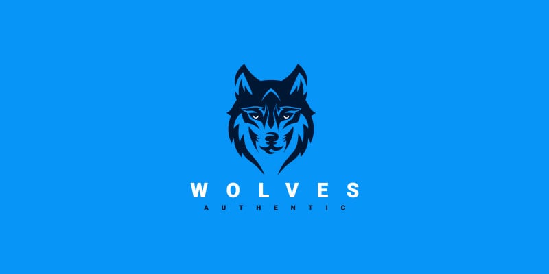 The Wolf Creative Logo Design 