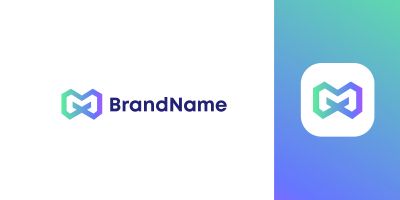 Brand Letter M logo Design 