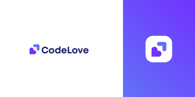 Code Heart Logo Design