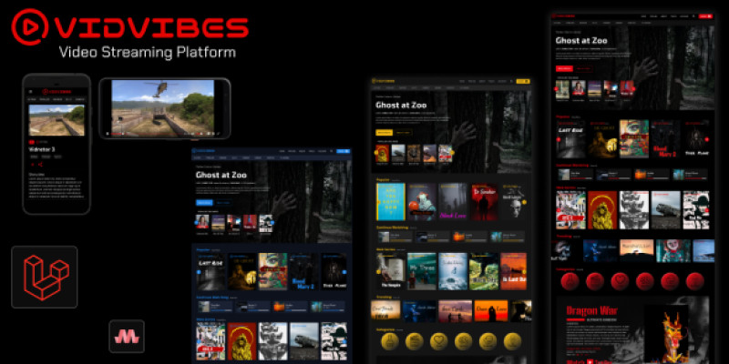 Vidvibes - Video Streaming Platform in Laravel