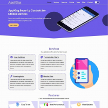 AppKing - Mobile Application Landing Page Template Screenshot 1