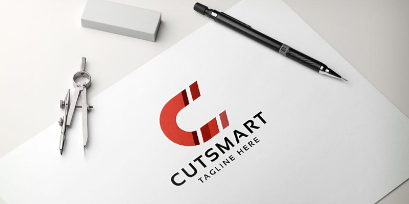 Cut Smart Letter C Logo