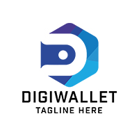 Digital Wallet Letter D Logo