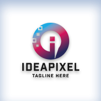 Idea Pixel Letter I Logo