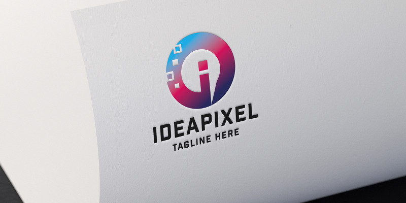 Idea Pixel Letter I Logo