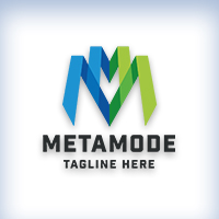 Meta Mode Letter M Logo