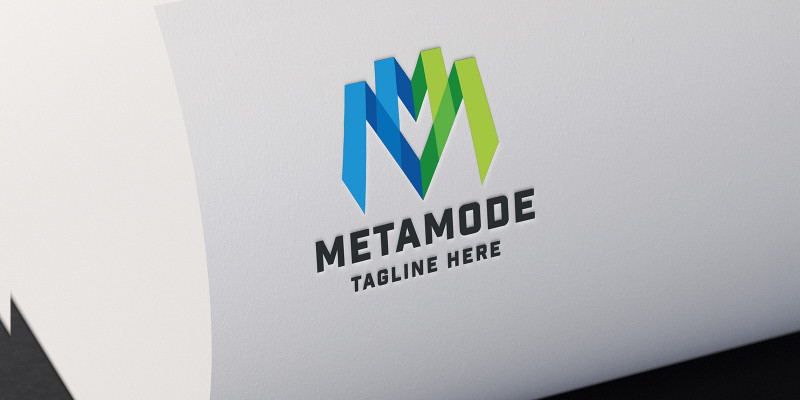 Meta Mode Letter M Logo