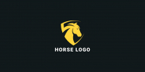 Horse Shield Logo Design Template Screenshot 1