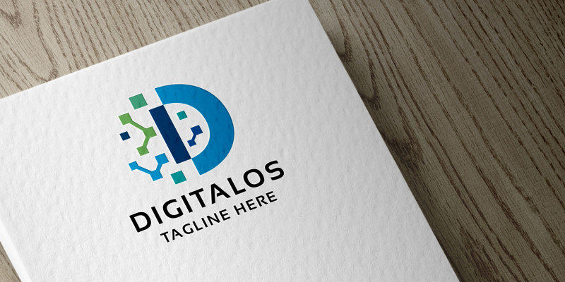 Digitalos Letter D Logo
