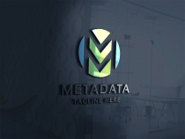 Meta Data Letter M Logo Screenshot 2