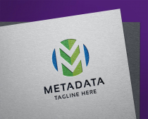 Meta Data Letter M Logo Screenshot 3