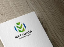 Meta Data Letter M Logo Screenshot 4