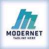 Modernet Letter M Logo
