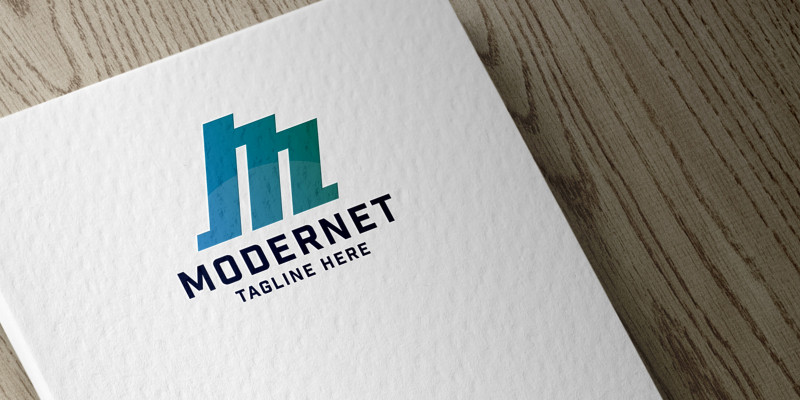 Modernet Letter M Logo
