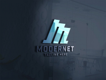 Modernet Letter M Logo Screenshot 1