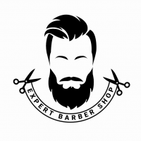 ​Expert Barber Shop Logo Design Template