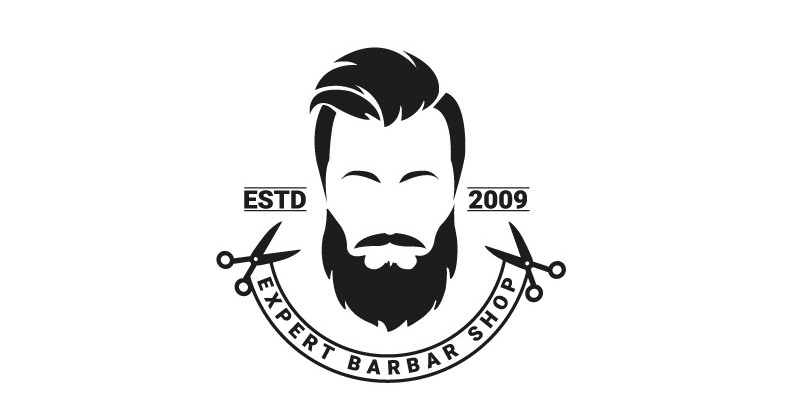 ​Expert Barber Shop Logo Design Template